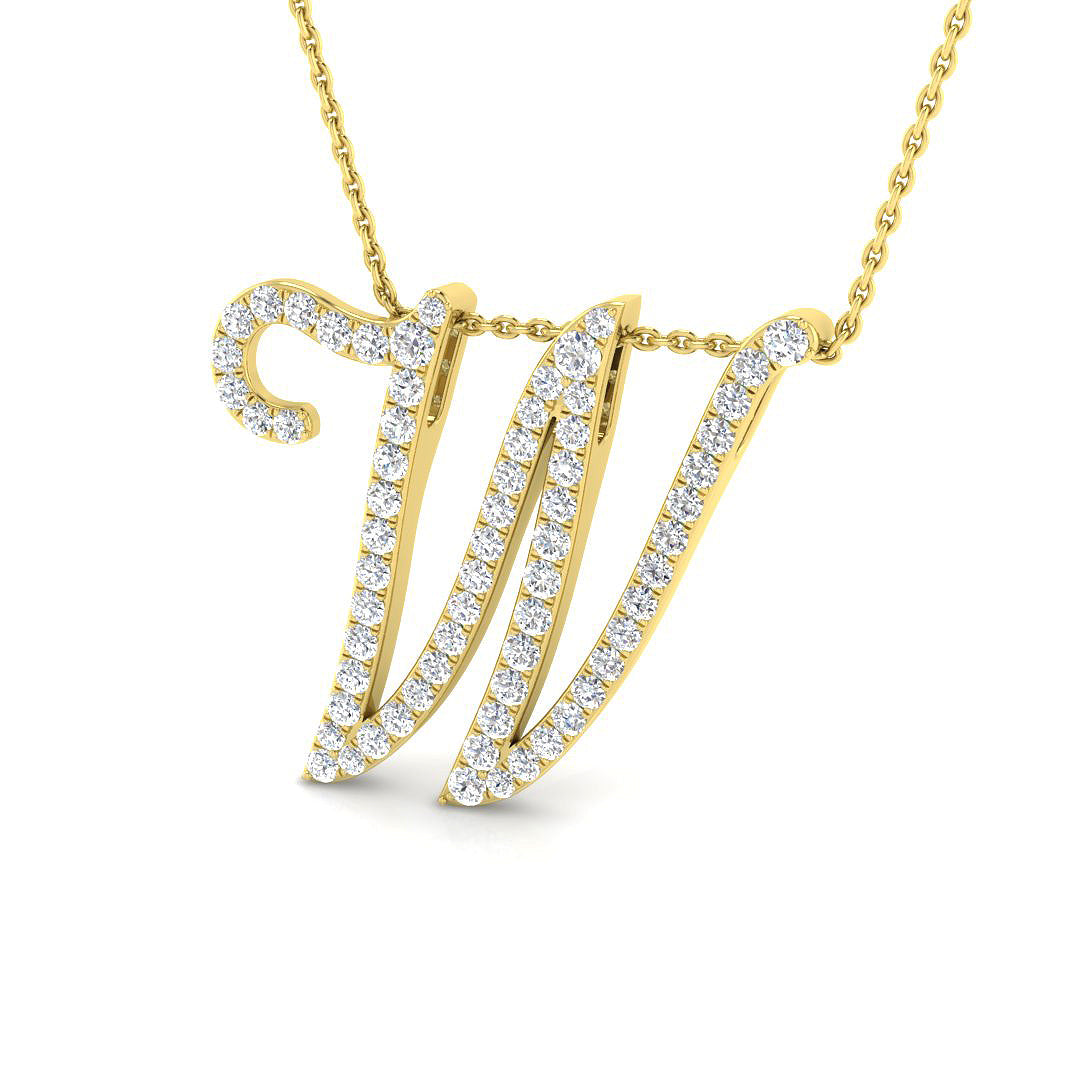 Initial Pendant Full Pavé