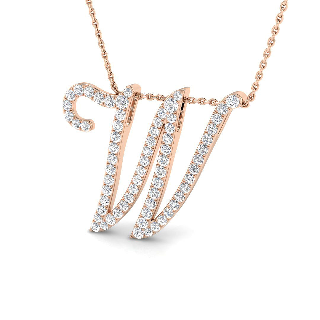 Initial Pendant Full Pavé