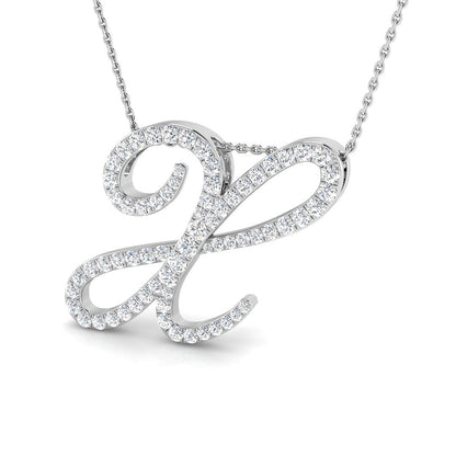 Initial Pendant Full Pavé