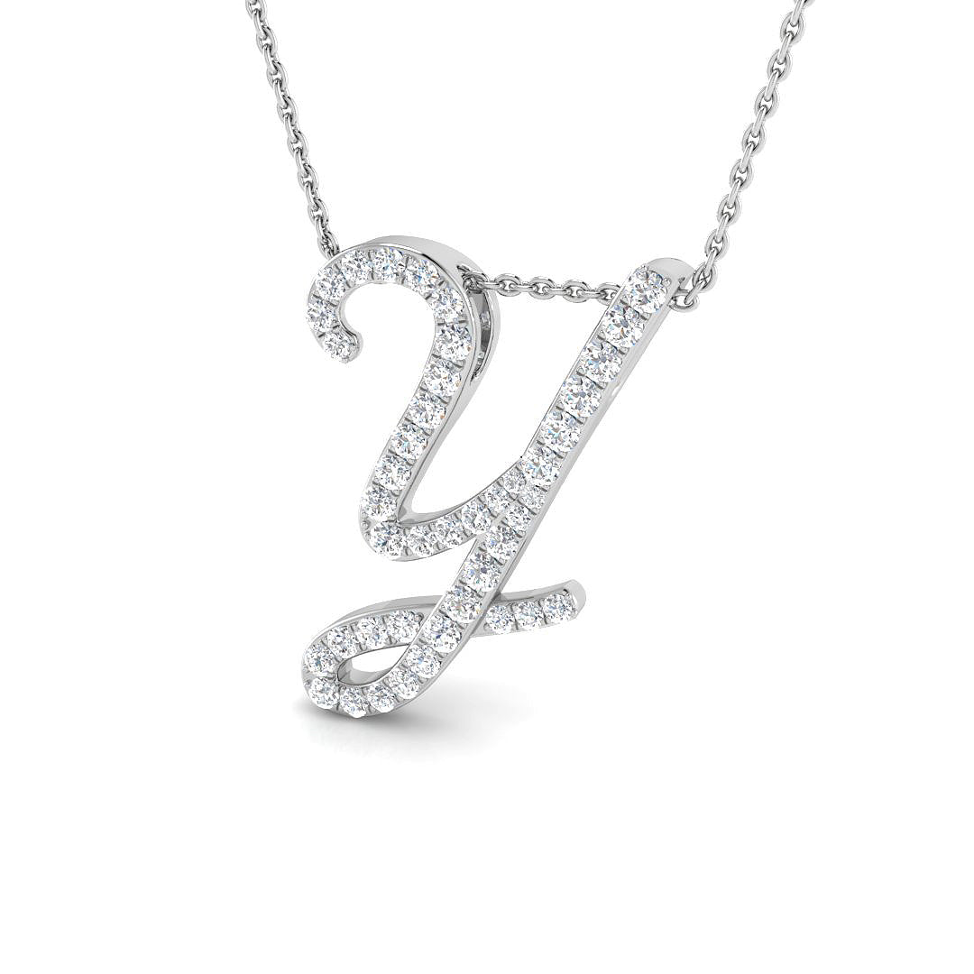 Initial Pendant Full Pavé