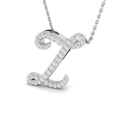 Initial Pendant Full Pavé