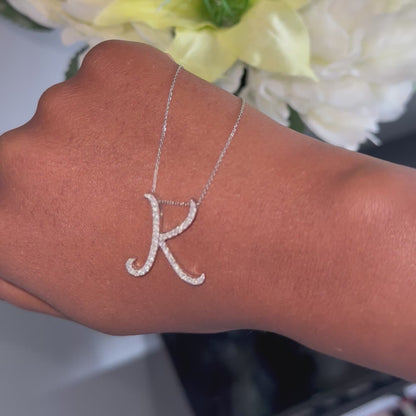 Initial Pendant Full Pavé